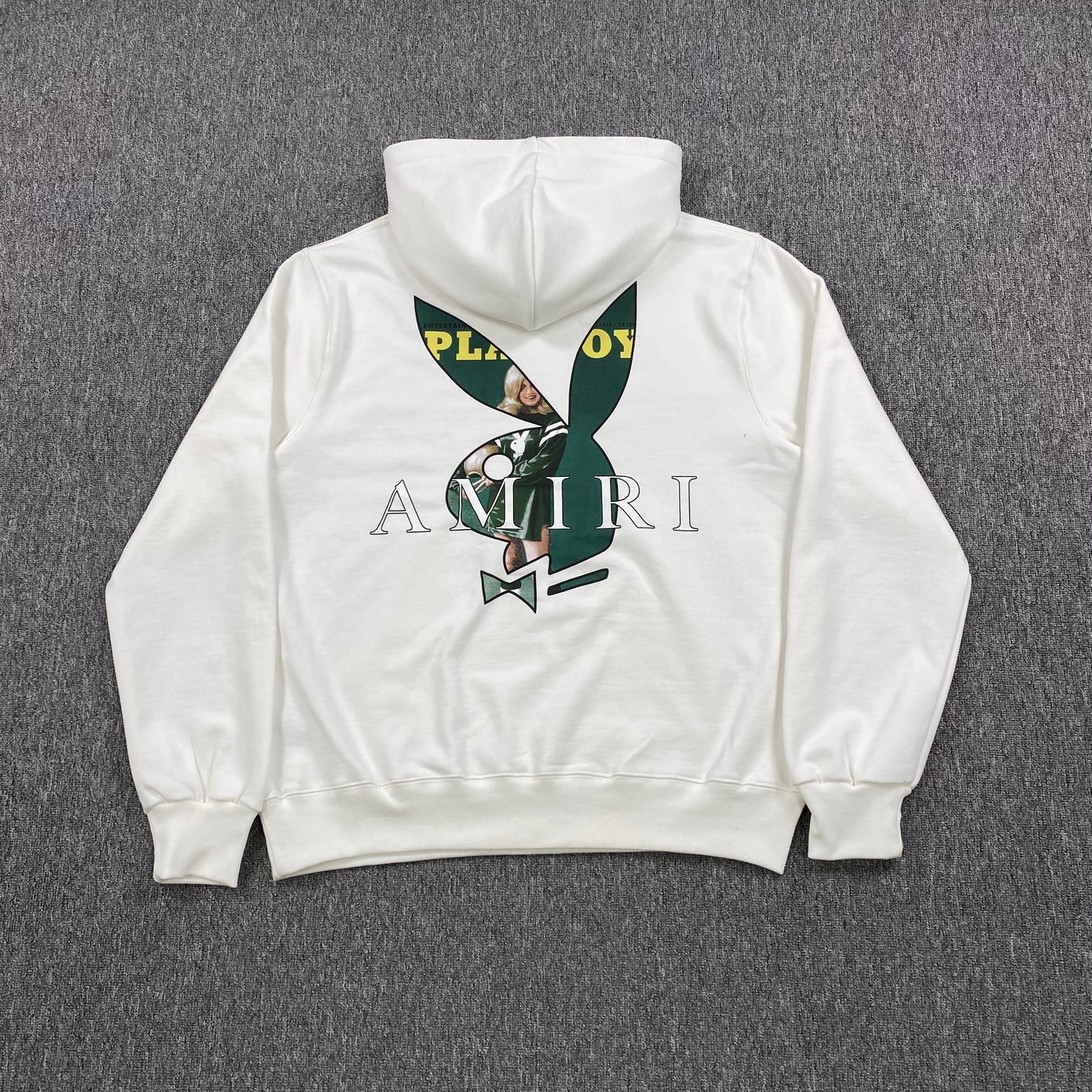 SWEAT À CAPUCHE AMIRI PLAYBOY LOGO BLANC VERT