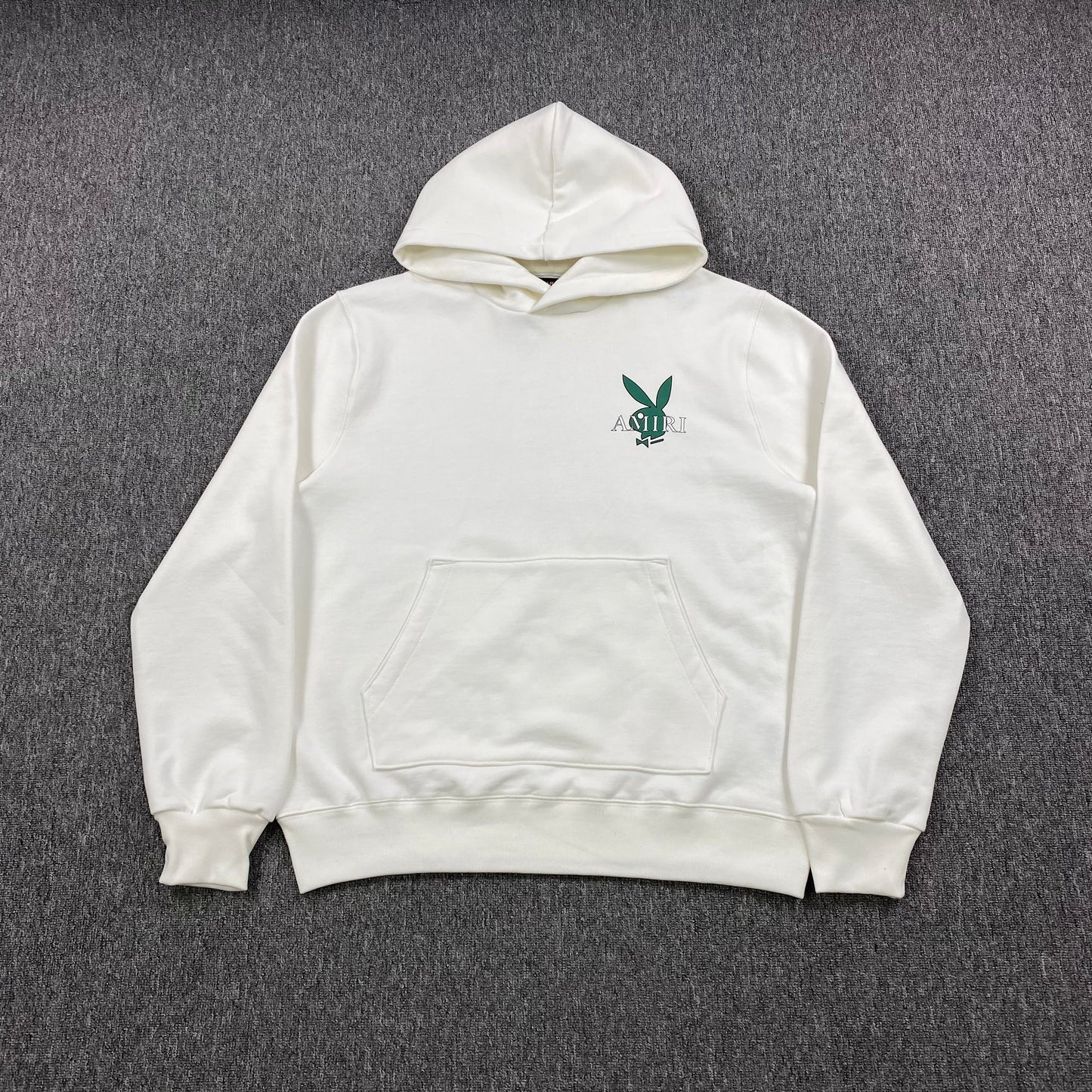 SWEAT À CAPUCHE AMIRI PLAYBOY LOGO BLANC VERT