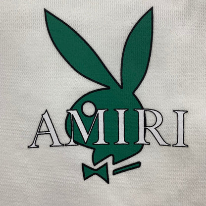 SWEAT À CAPUCHE AMIRI PLAYBOY LOGO BLANC VERT