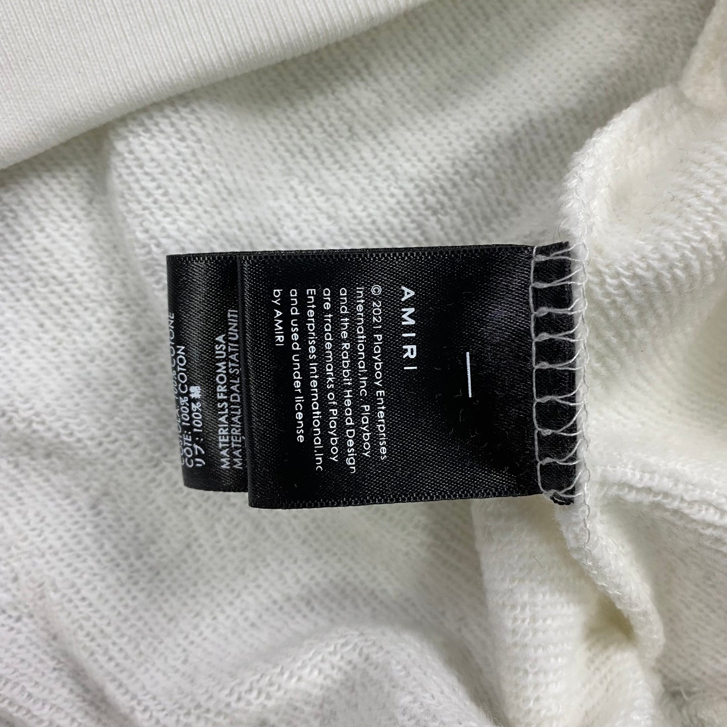 SWEAT À CAPUCHE AMIRI PLAYBOY LOGO BLANC VERT