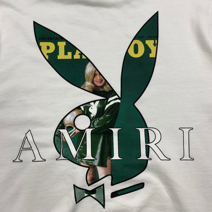 SWEAT À CAPUCHE AMIRI PLAYBOY LOGO BLANC VERT