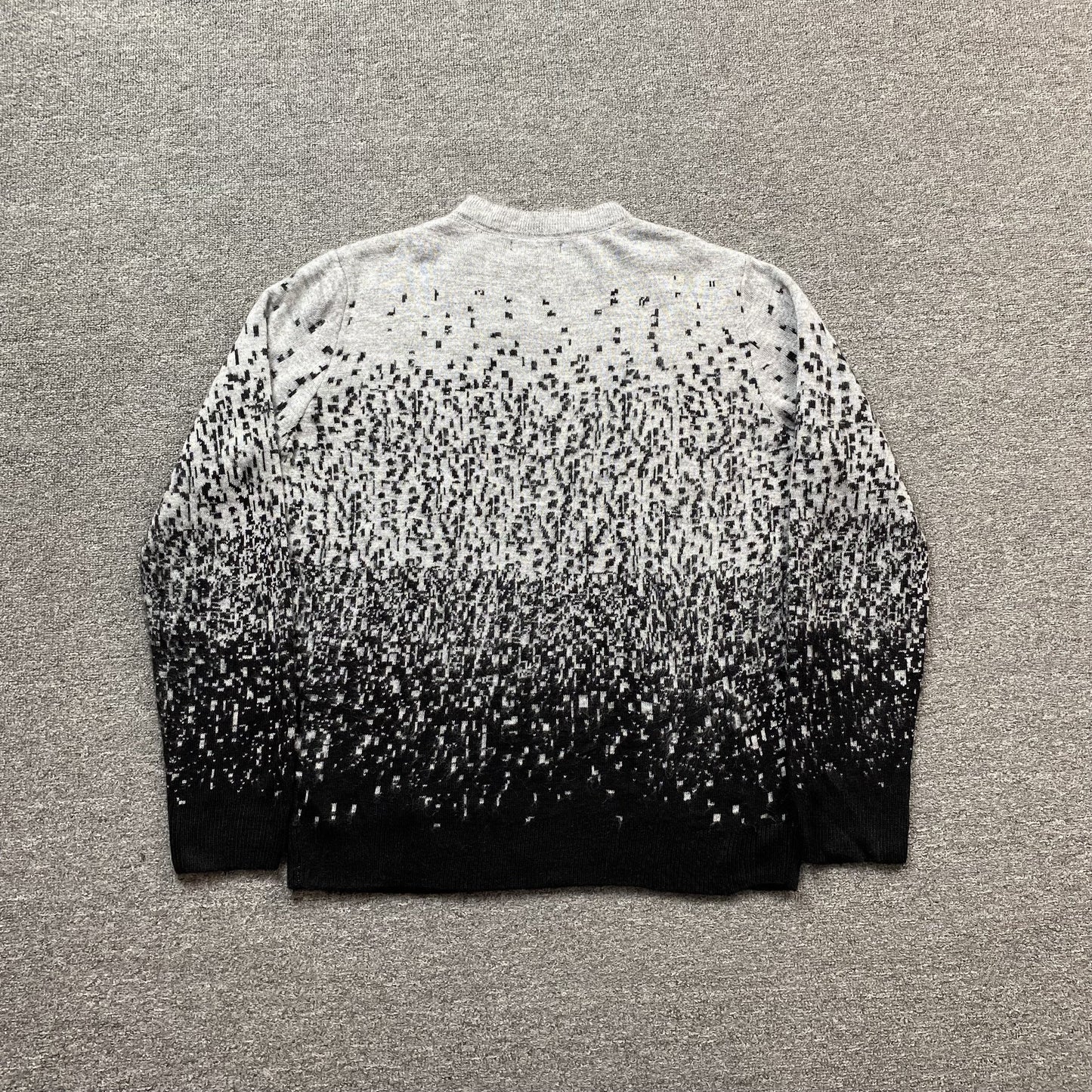 Pull col rond gris dégradé AMIRI