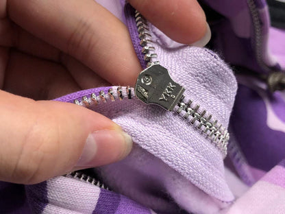 Sweat à capuche zippé BAPE COLOR CAMO violet