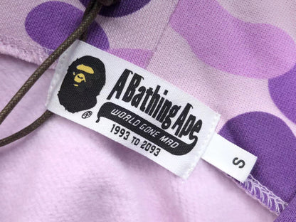 Sweat à capuche zippé BAPE COLOR CAMO violet
