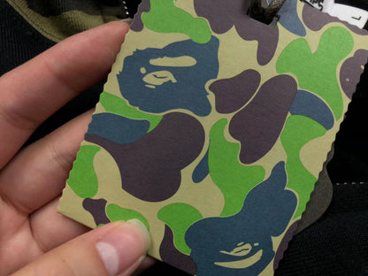 Sweat à capuche zippé BAPE camouflage vert noir