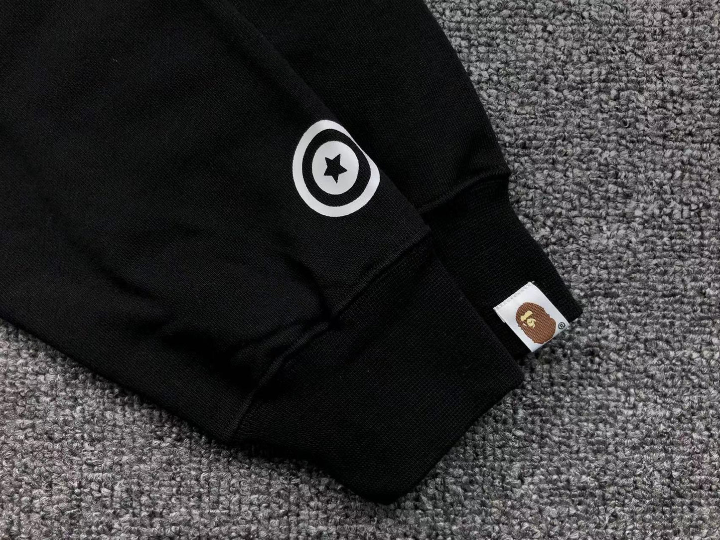 Sweat à capuche zippé BAPE Shark noir
