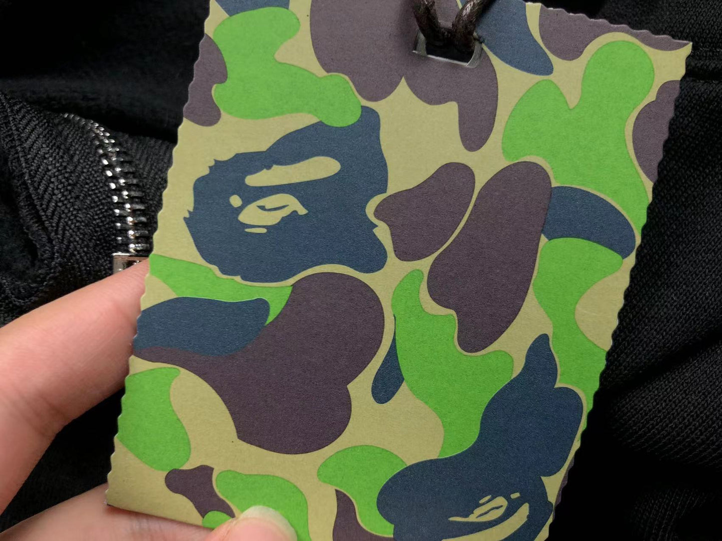 Sweat à capuche zippé BAPE Shark noir