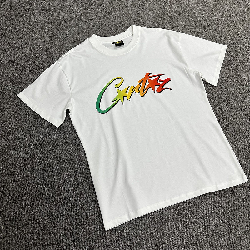 T-SHIRT CORTEIZ ALLSTARZ BLANC À GRADIENT RASTA