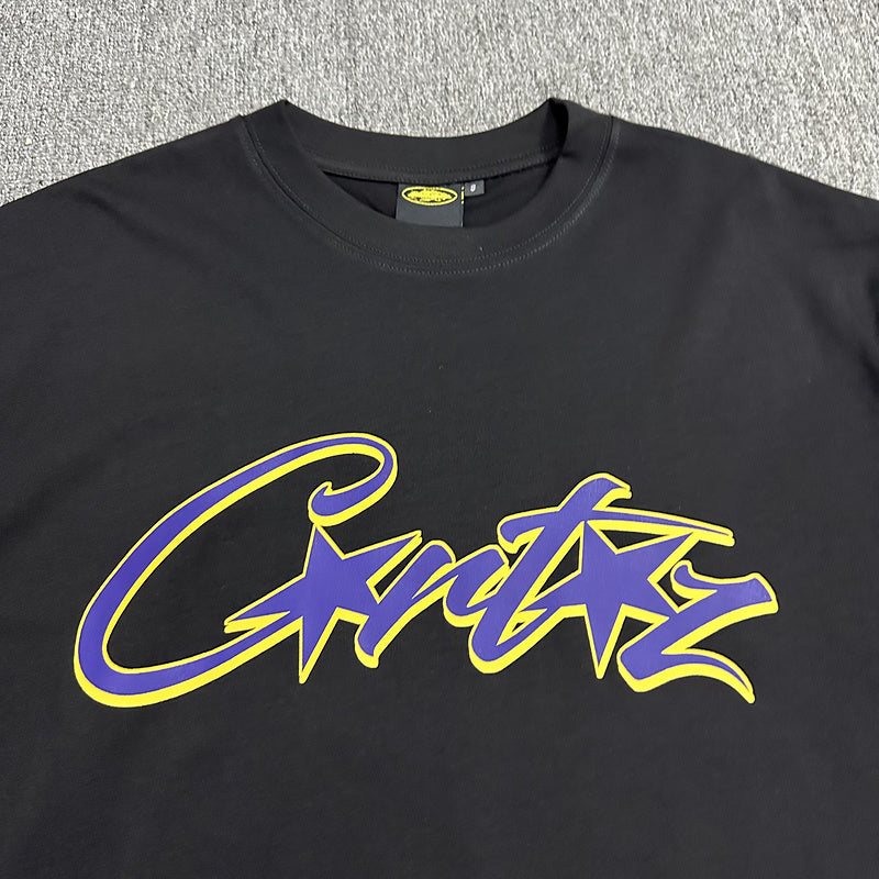 T-shirt CORTEIZ ALLSTARZ noir et violet