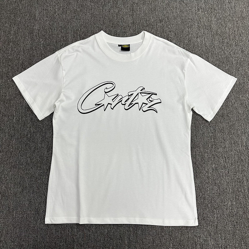 T-shirt CORTEIZ ALLSTARZ blanc à trous noirs