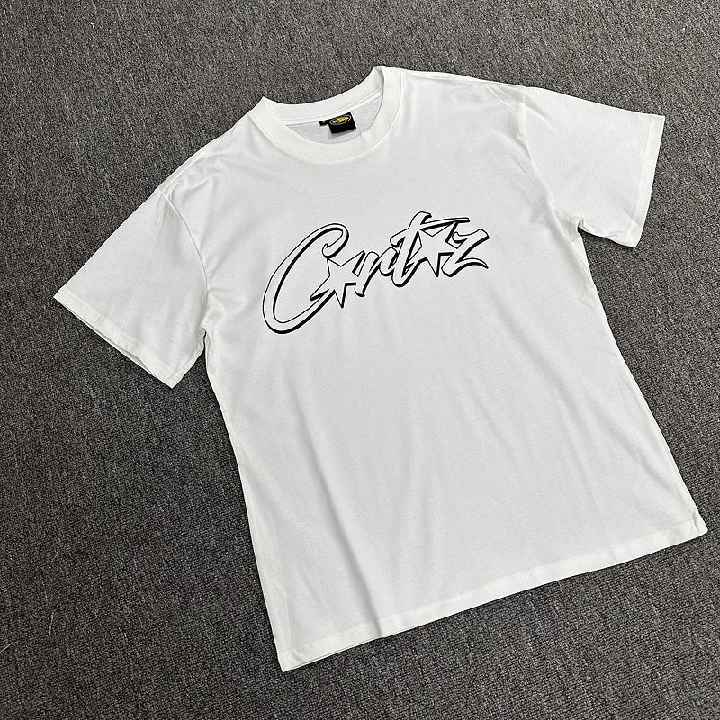 T-shirt CORTEIZ ALLSTARZ blanc à trous noirs