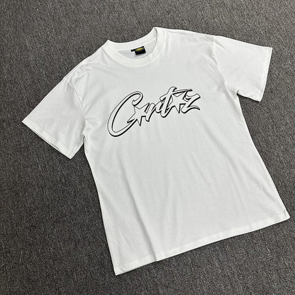 T-shirt CORTEIZ ALLSTARZ blanc à trous noirs
