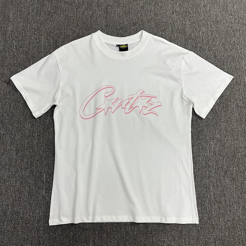 T-shirt CORTEIZ ALLSTARZ blanc et rose