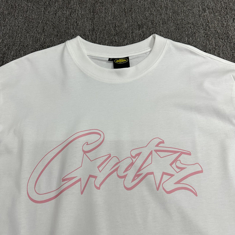 T-shirt CORTEIZ ALLSTARZ blanc et rose