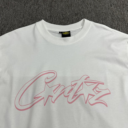 T-shirt CORTEIZ ALLSTARZ blanc et rose