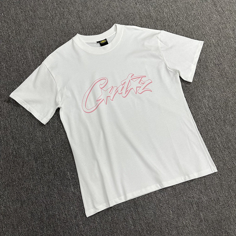 T-shirt CORTEIZ ALLSTARZ blanc et rose