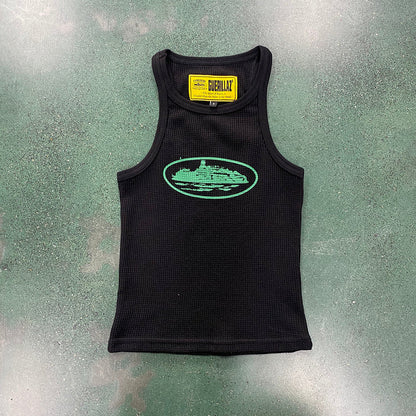 Débardeur CORTEIZ RTW OG pour femme en Alcatraz noir et vert