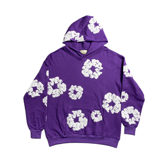 SWEAT À CAPUCHE EN COTON AVEC COURONNE DE DENIM TEARS VIOLET