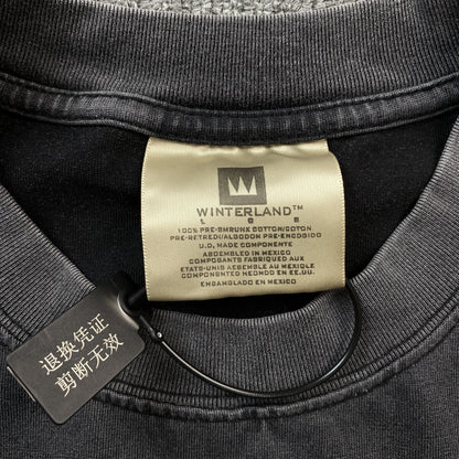 T-shirt graphique vintage Frank Ocean gris foncé