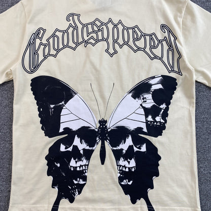 T-shirt effet papillon Godspeed Bone