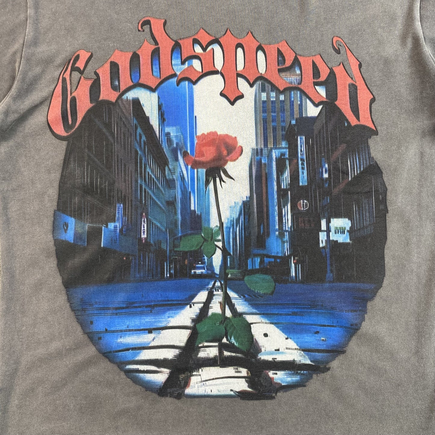 T-shirt Godspeed E Pluribus Unum gris délavé