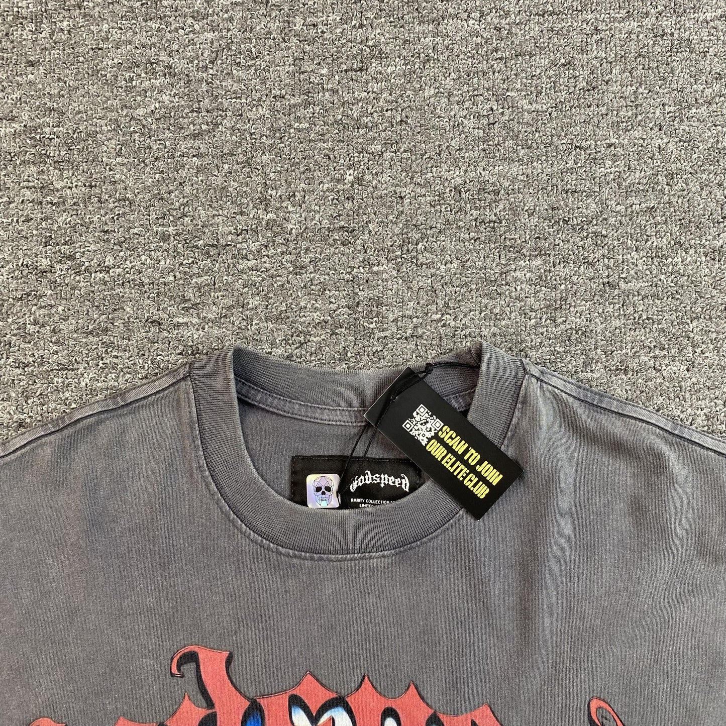 T-shirt Godspeed E Pluribus Unum gris délavé