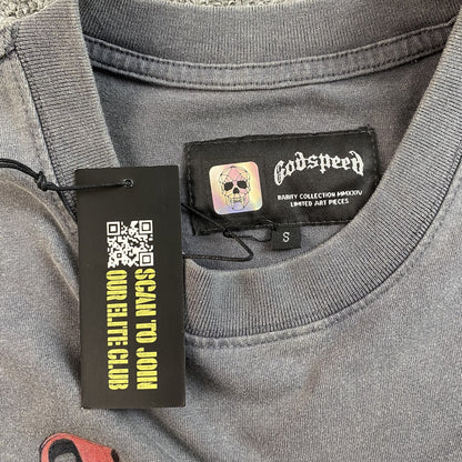 T-shirt Godspeed E Pluribus Unum gris délavé