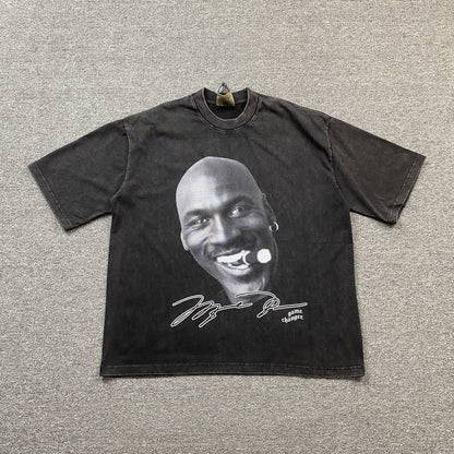 MICHAEL JORDAN VINTAGE GRAPHIC TEE DARK GREY