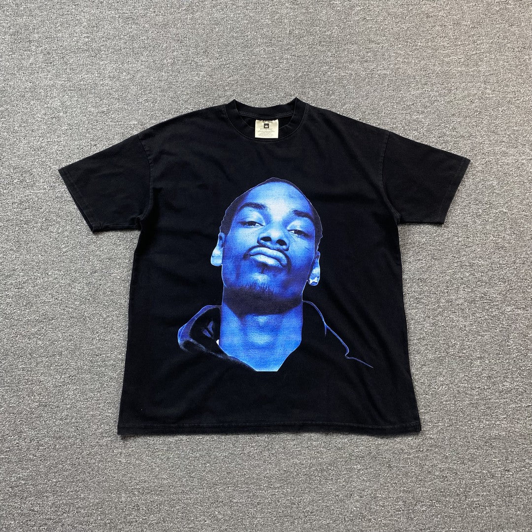 T-shirt graphique vintage Snoop Dogg noir