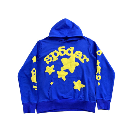 SP5DER BELUGA HOODIE TC BLEU