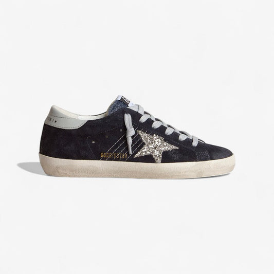 Golden Goose Super-Star Glitter Star – Daim Minuit