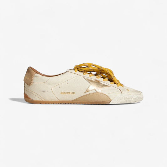 Baskets Golden Goose TimeStar Ivoire Or