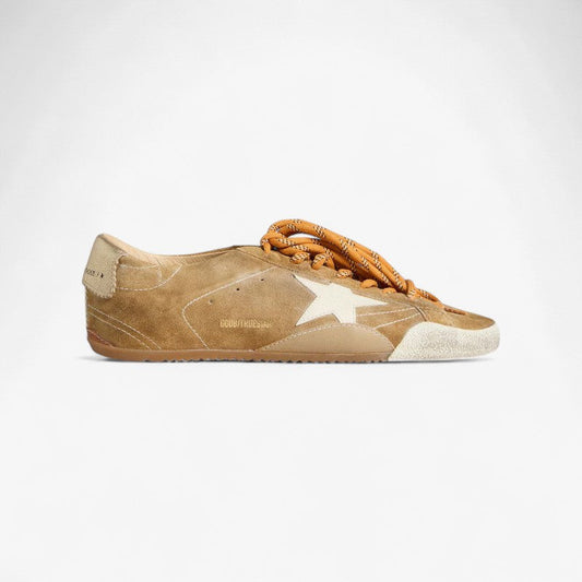 Baskets Golden Goose TrueStar en daim beige