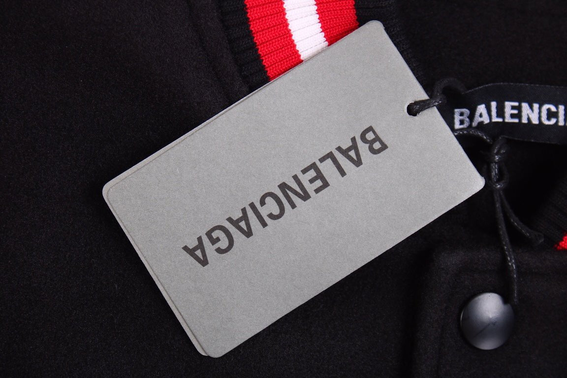 Veste universitaire noire Balenciaga