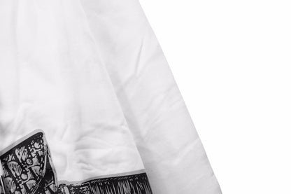 Sweat à capuche blanc Dior avec sac assorti