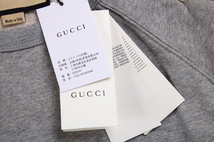 Sweat-shirt gris Gucci à rayures