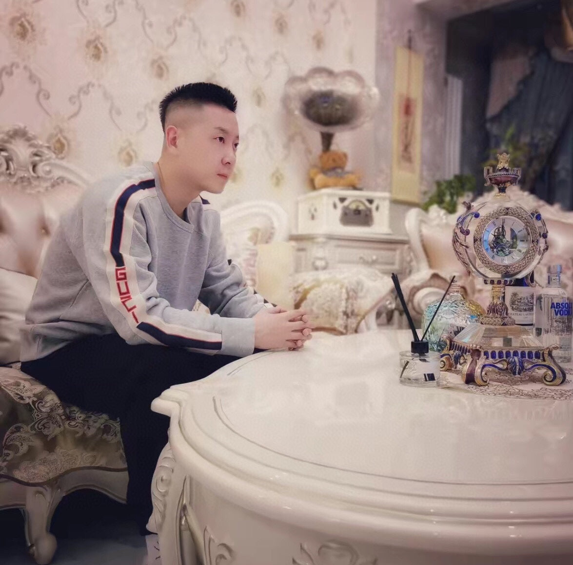 Sweat-shirt gris Gucci à rayures