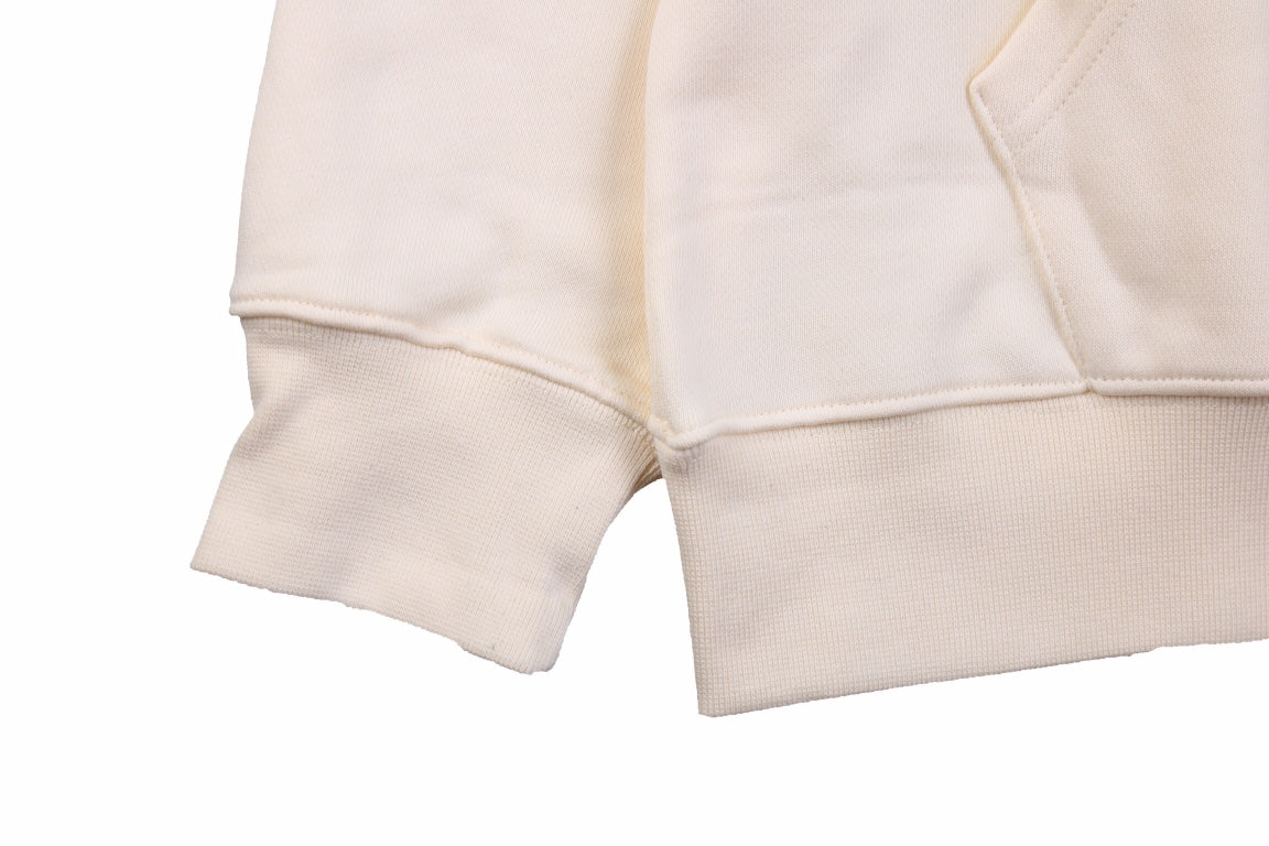 Sweat à capuche Gucci à logo arc-en-ciel - Crème