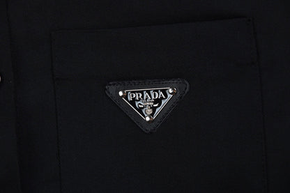 Chemise noire Prada à boutons