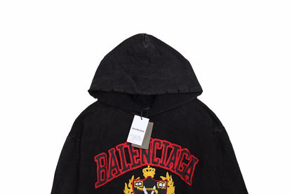 Sweat à capuche Balenciaga Black Crest