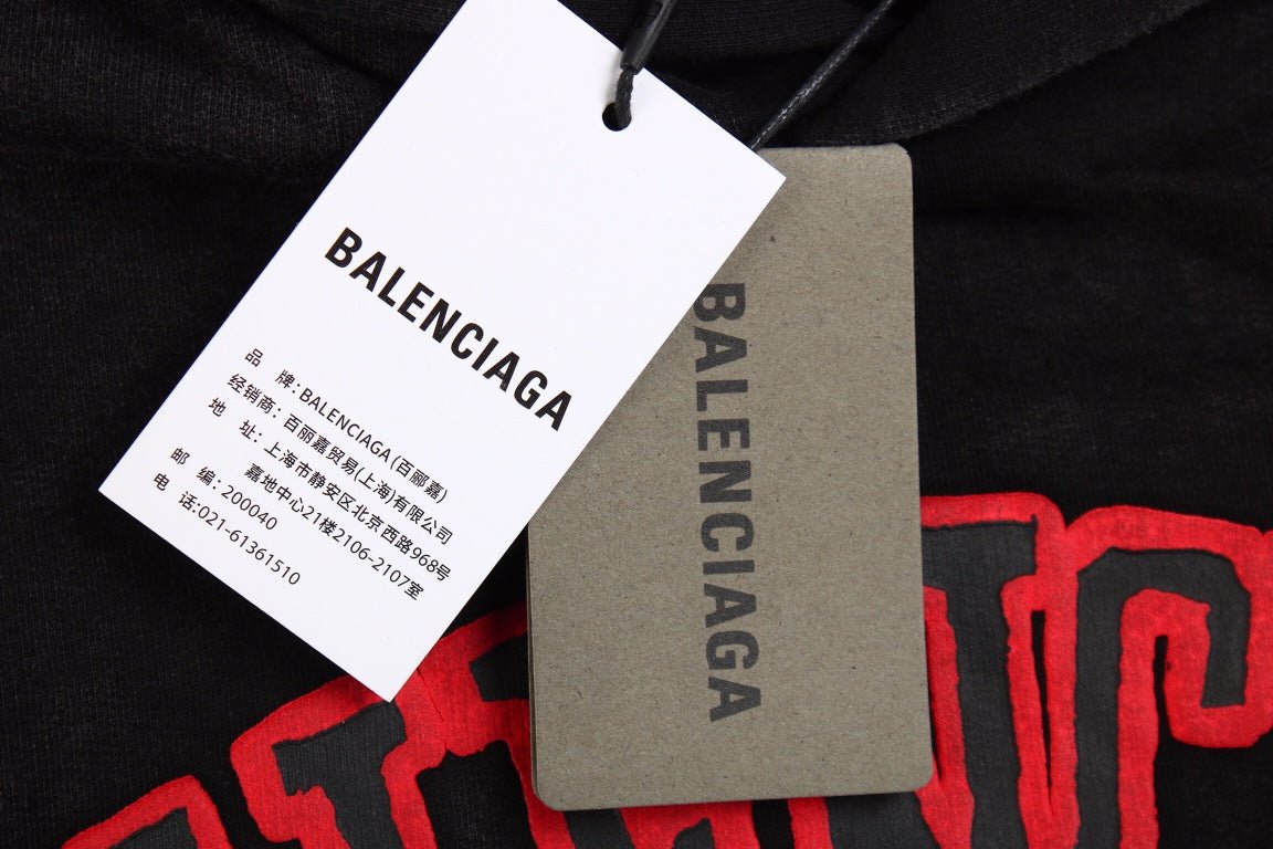 Sweat à capuche Balenciaga Black Crest