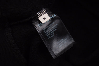 Sweat à capuche Balenciaga noir à logo déformé