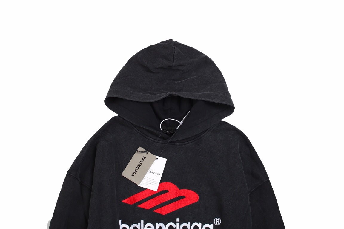 Sweat à capuche noir Balenciaga