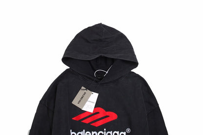 Sweat à capuche noir Balenciaga