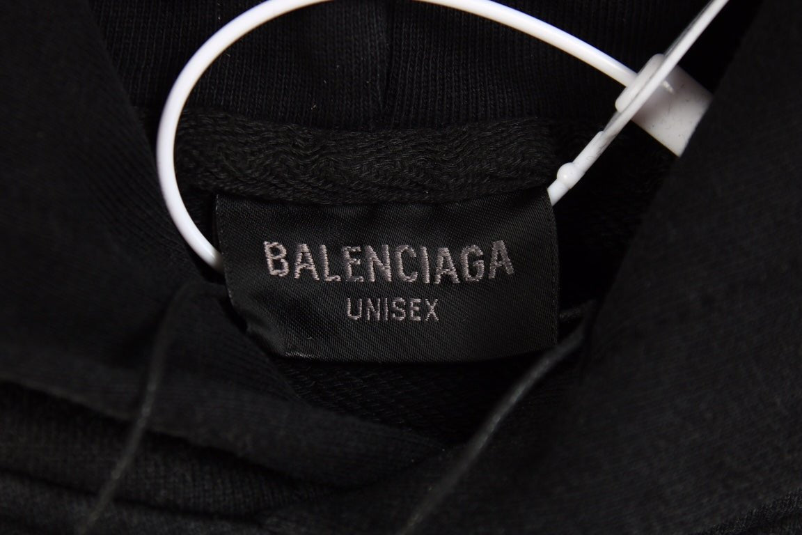 Sweat à capuche noir Balenciaga