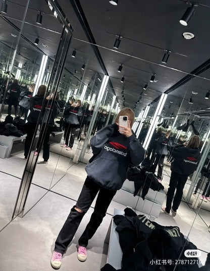 Sweat à capuche noir Balenciaga