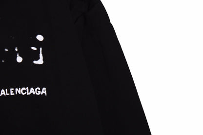 Sweat à capuche Balenciaga noir à logo