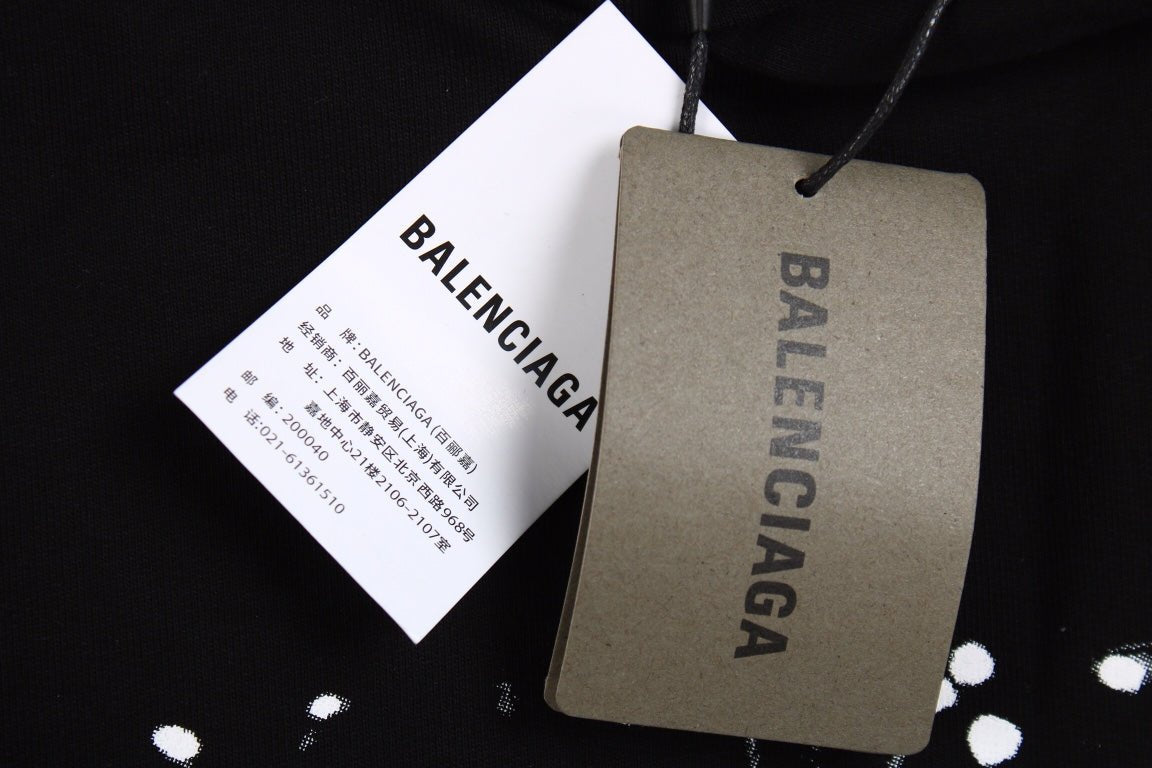Sweat à capuche Balenciaga noir à logo