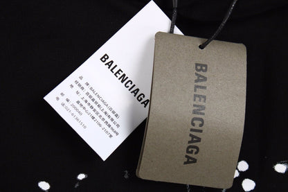 Sweat à capuche Balenciaga noir à logo