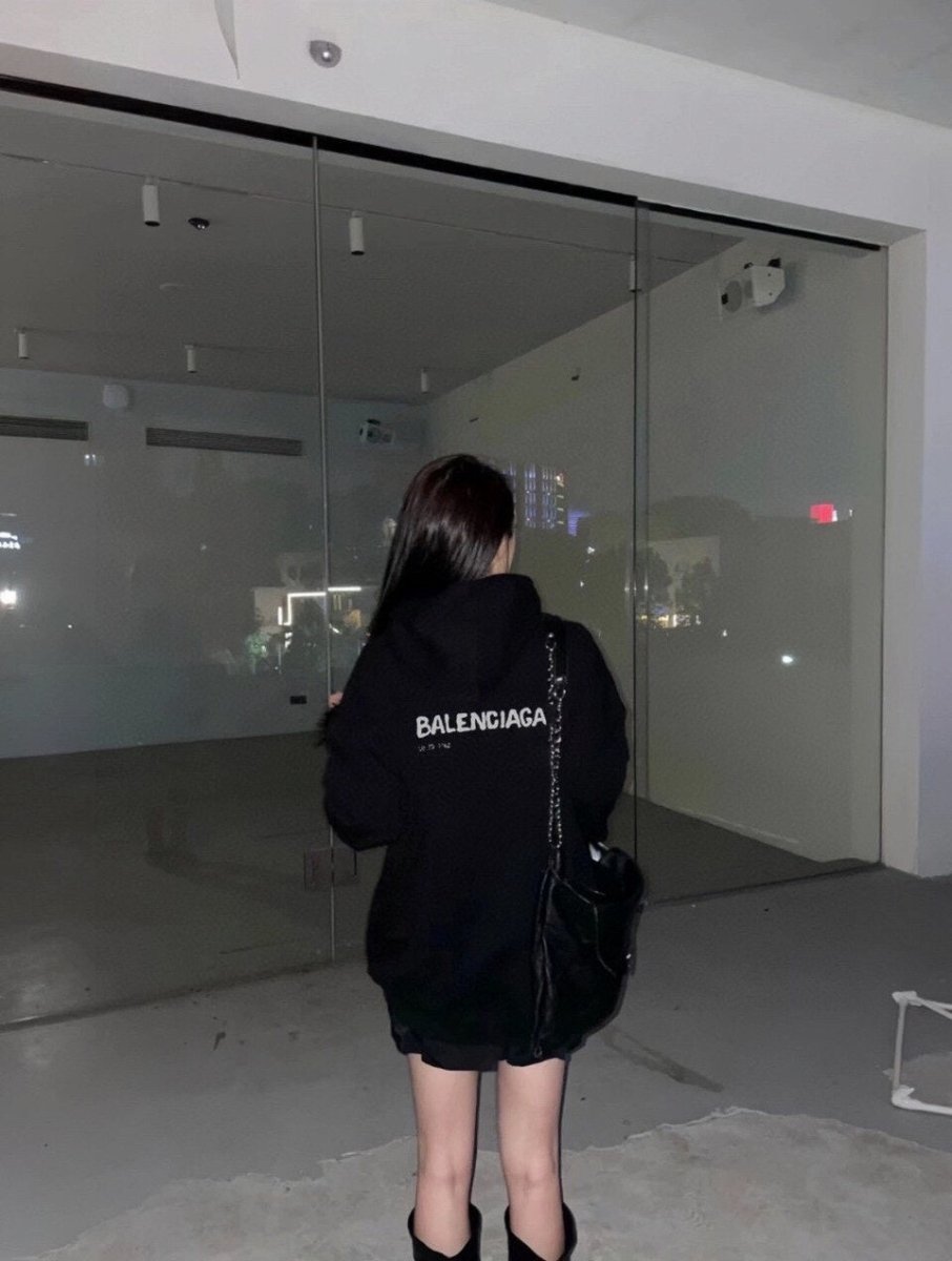 Sweat à capuche Balenciaga noir à logo